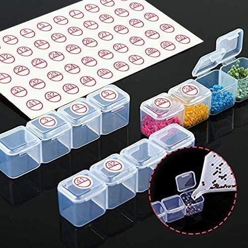 Mlife 33PCS 5D Diamond Painting Tool Kit - 5D DIY Diamond Painting Accessories with Diamond Painting Roller and Diamond Embroidery Box for Adults or Kids