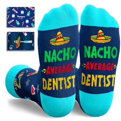 HAPPYPOP Dentist Gifts for Men Women - Dentist Appreciation Gifts, Graduation Gift, Dental Gifts, Dental Socks