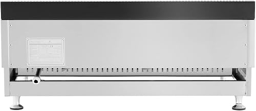 Royal Catering Plancha À Gaz Naturel En Inox Grill Professionnel 75 cm 2 Zones De Cuisson RC-GGF750 (Plaque 74,5 x 40 cm, 20 mbar, Gaz naturel, 50-300 °C, Lisse, Évacue La Graisse) - 4