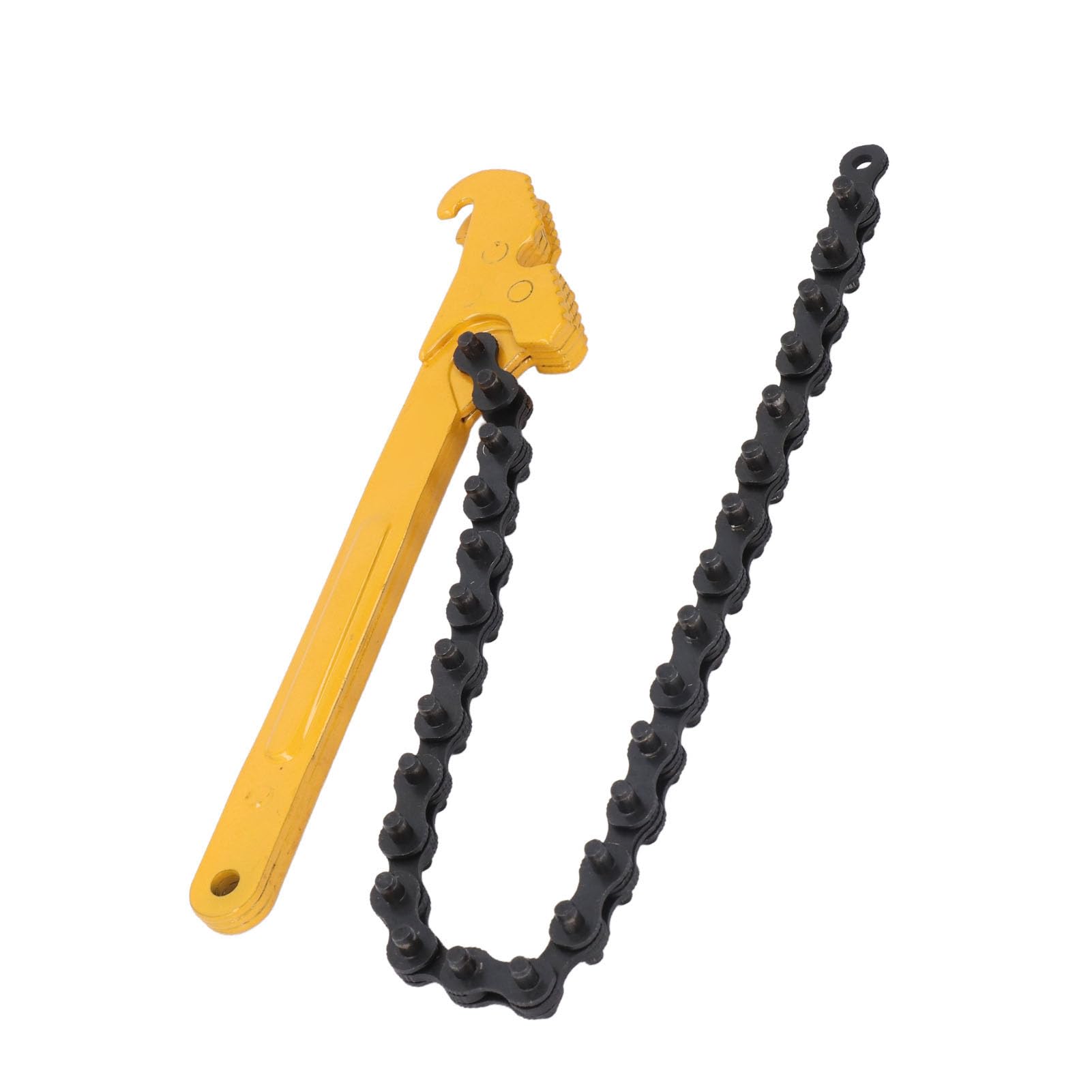 Wakects Llave de Cadena Ajustable de Servicio Pesado, de 12 Pulgadas, Cadena de 460 Mm de Largo para Automotriz, Industrial, Mecánica
