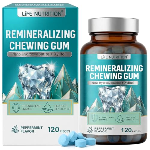 Remineralizing Gum Chewing with Nano Hydroxyapatite & Xylitol, 120ct