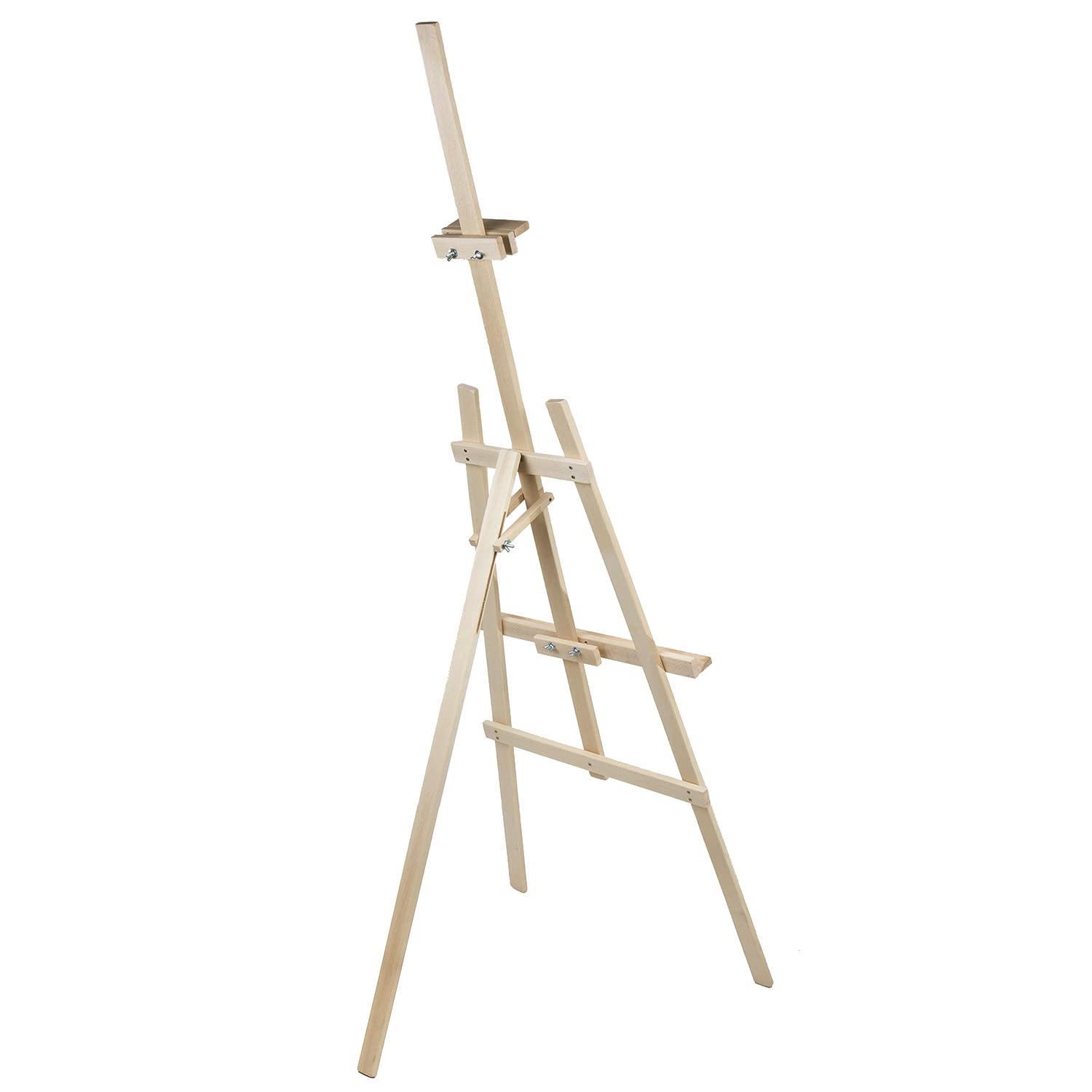 Juego de 2 caballetes para pintar, 178 cm, madera de haya estable y ecológica, para adultos, niños y artistas profesionales, plegables.