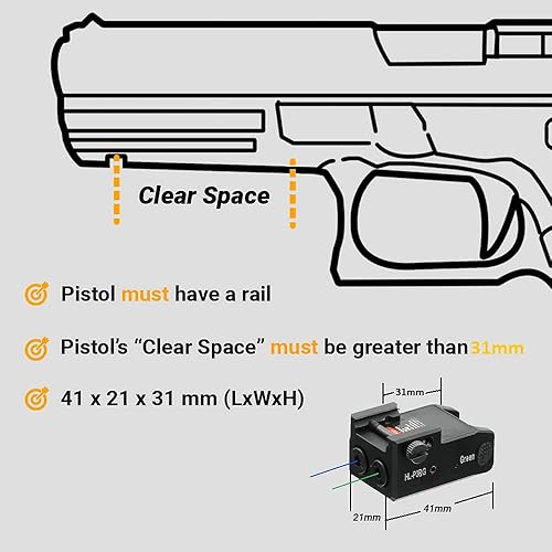 Miniatura 23 de HiLight Tactical Performance Series Dual Laser Blue, Green, Purple, Red - Rechargeable - Hard Anodized Aluminum - Handheld/Rail Mount Light & Dual