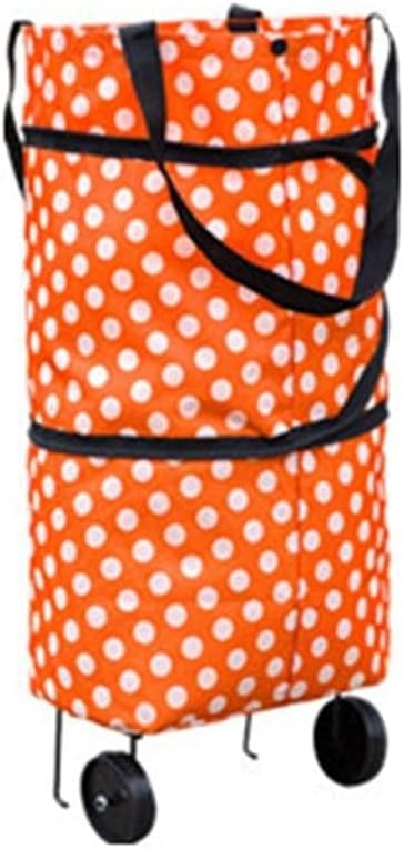 Shopping Trolley Wheel Bag Large Capacity Waterproof Oxford Cloth Foldable