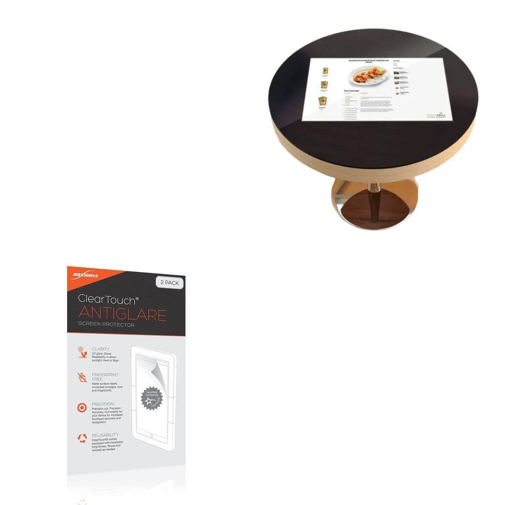 BoxWave Screen Protector Compatible with Atlantic Tech Multi-Position Digital Bistrot (21.5 in) - ClearTouch Anti-Glare (2-Pack), Anti-Fingerprint Matte Film Skin