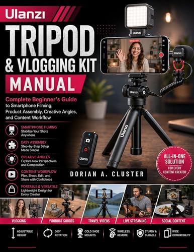 Ulanzi Tripod and Vlogging Kit Manual: Complete Beginner’s Guide to Smartphone Filming, Product Assembly, Creative Angles, and Content Workflow image 2