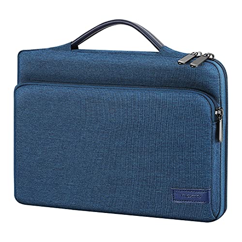 MoKo 9-11 Inch Tablet Sleeve Bag Carrying Case with Retractable Handle Fits New 11-inch iPad Pro M4/iPad Air M2 2024, iPad Air 5/4th 10.9, iPad 10th Gen 10.9, iPad Pro 11, iPad 9/8th 10.2, Indigo
