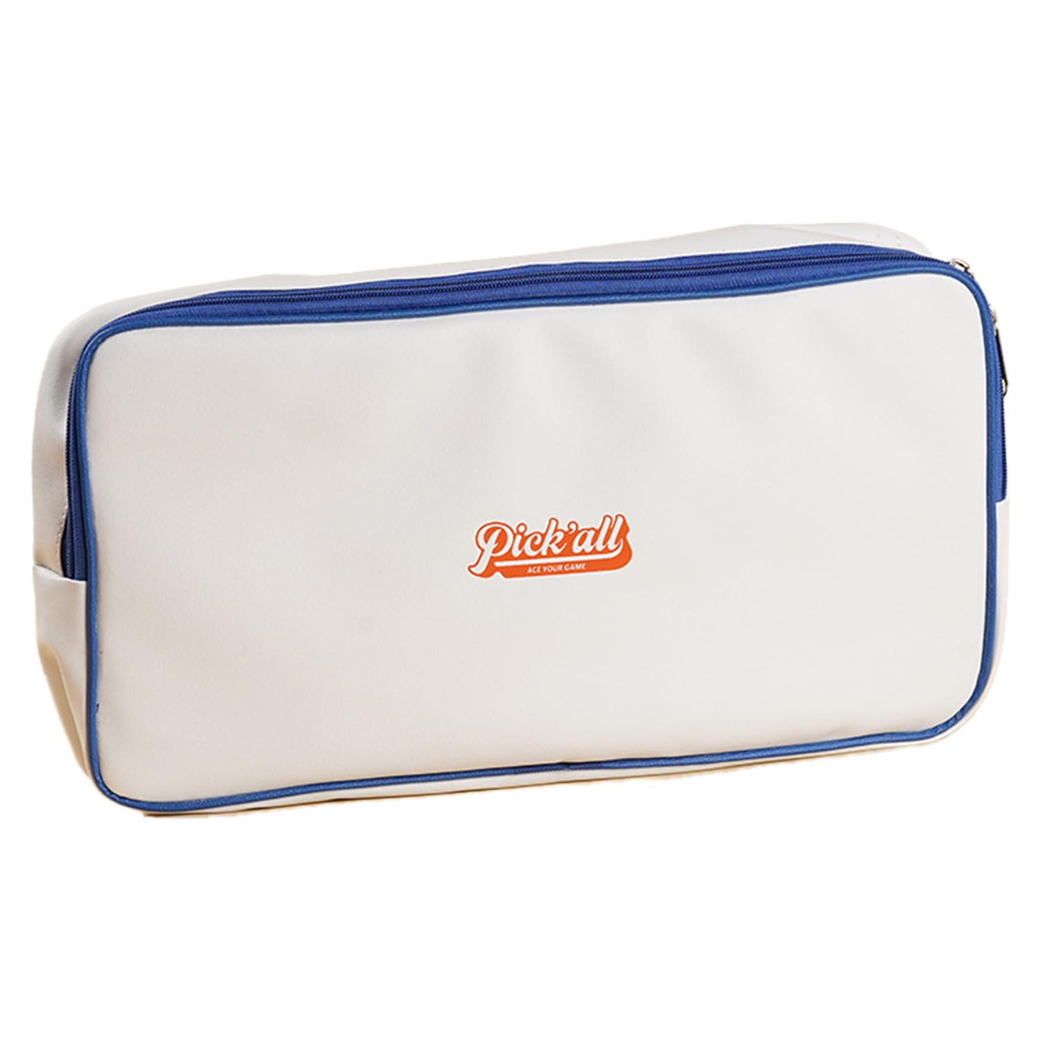 PICK’ALL Pickleball Paddle Cover Premium PU Vegan Leather with Ultimate Protection & Style, Universal Fit Pickle Ball Racket Travel Case for Standard and Elongated Models, 2 Paddle 4 Ball Capacity