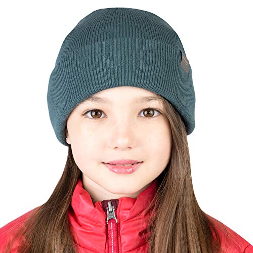 MERIWOOL Kids’ Beanie - Merino Wool Ribbed Knit Winter Hat for Boys and Girls2