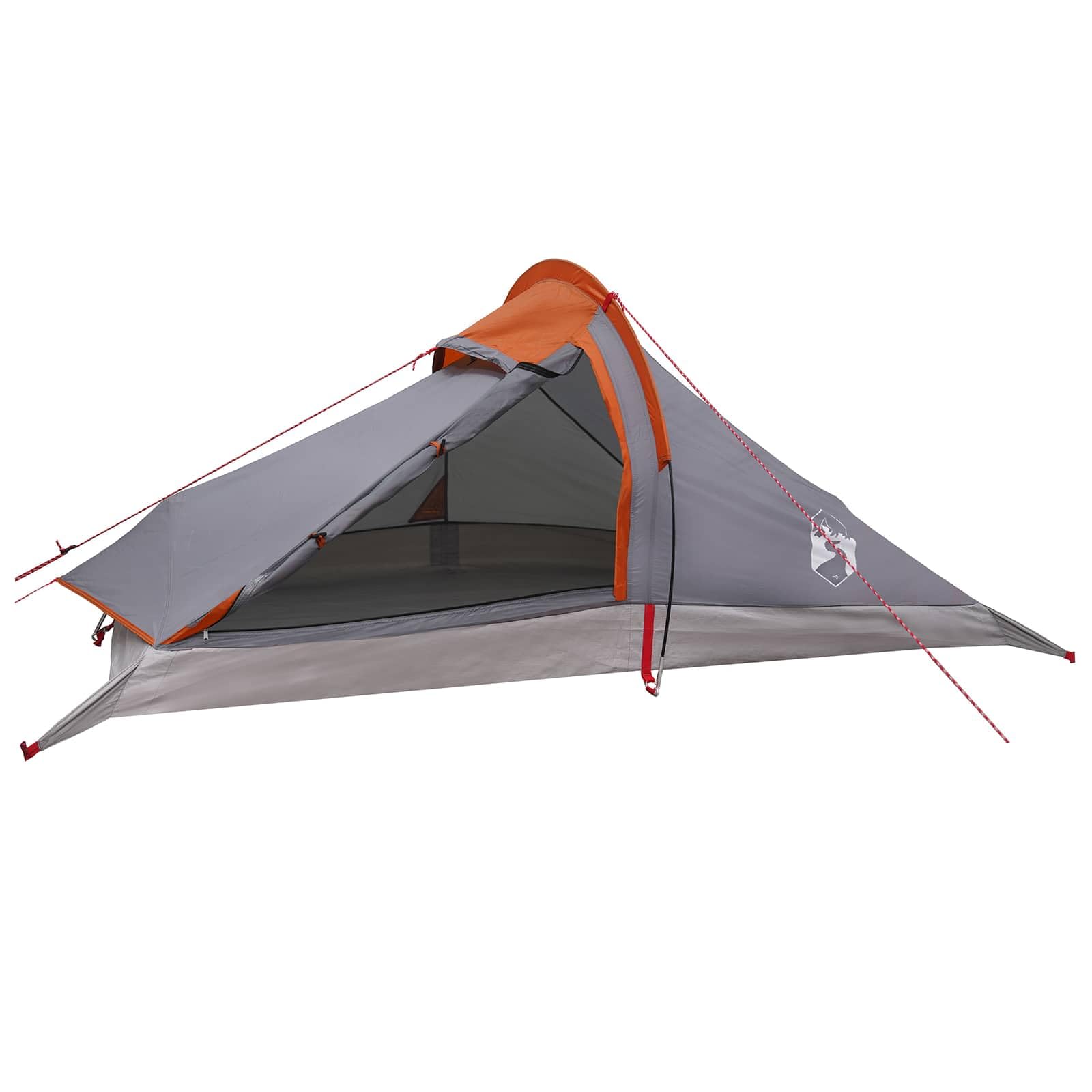 Tenda da Backpacking 4 Persona Grigio e Arancione 260 x 254 x 125 cm