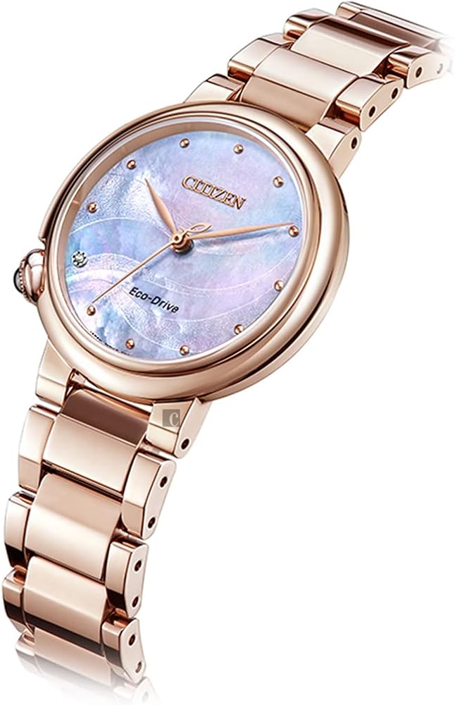Citizen Orologio Analogo Eco-Drive Donne con Cinturino in Acciaio Inossidabile EM0912-84Y