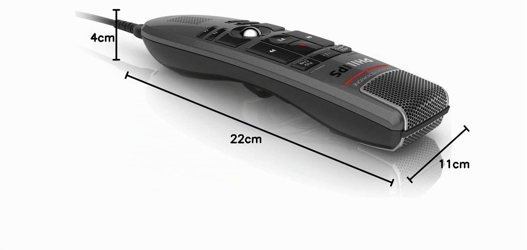 Philips Speechmike Premium USB Dictation Microphone, LFH3500/00