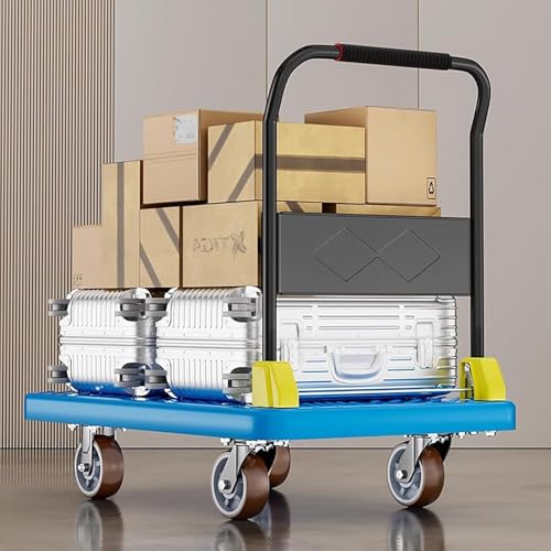 Carretilla de plataforma plegable con ruedas silenciosas miniatura 5
