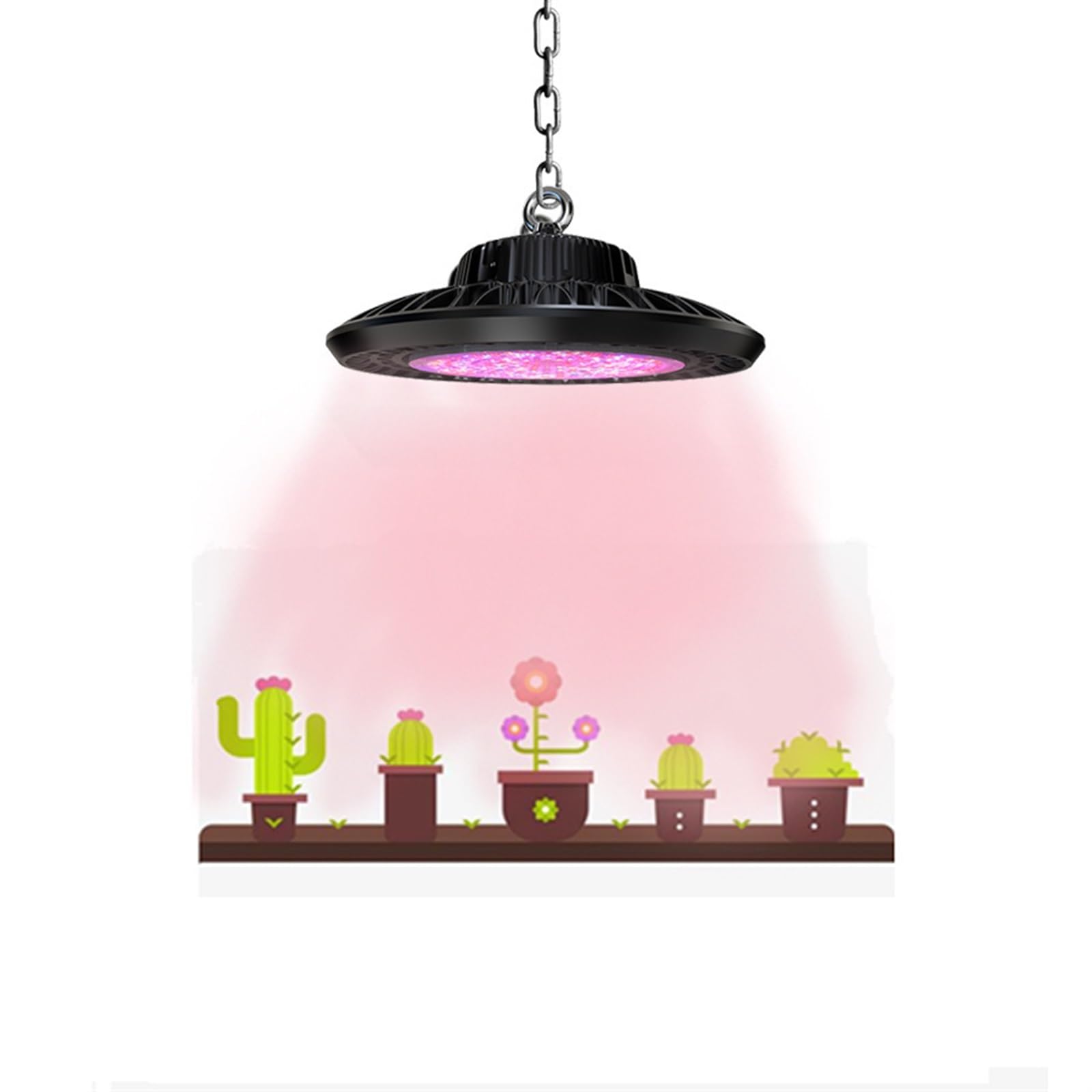 Lampe de croissance, spectre complet 100 W/160 W/200 W/240 W LED Lampes de croissance for plantes d'intérieur Spectre complet, Professionnel étanche IP65, Lumière réglable,Éclairage stable(200w)