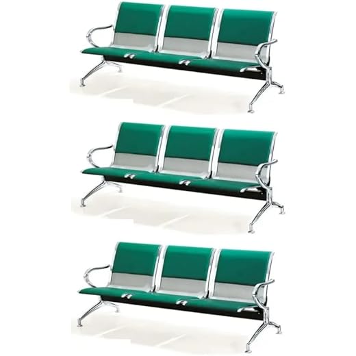 Aashirwad Three Seater Reception Chair Set of 3