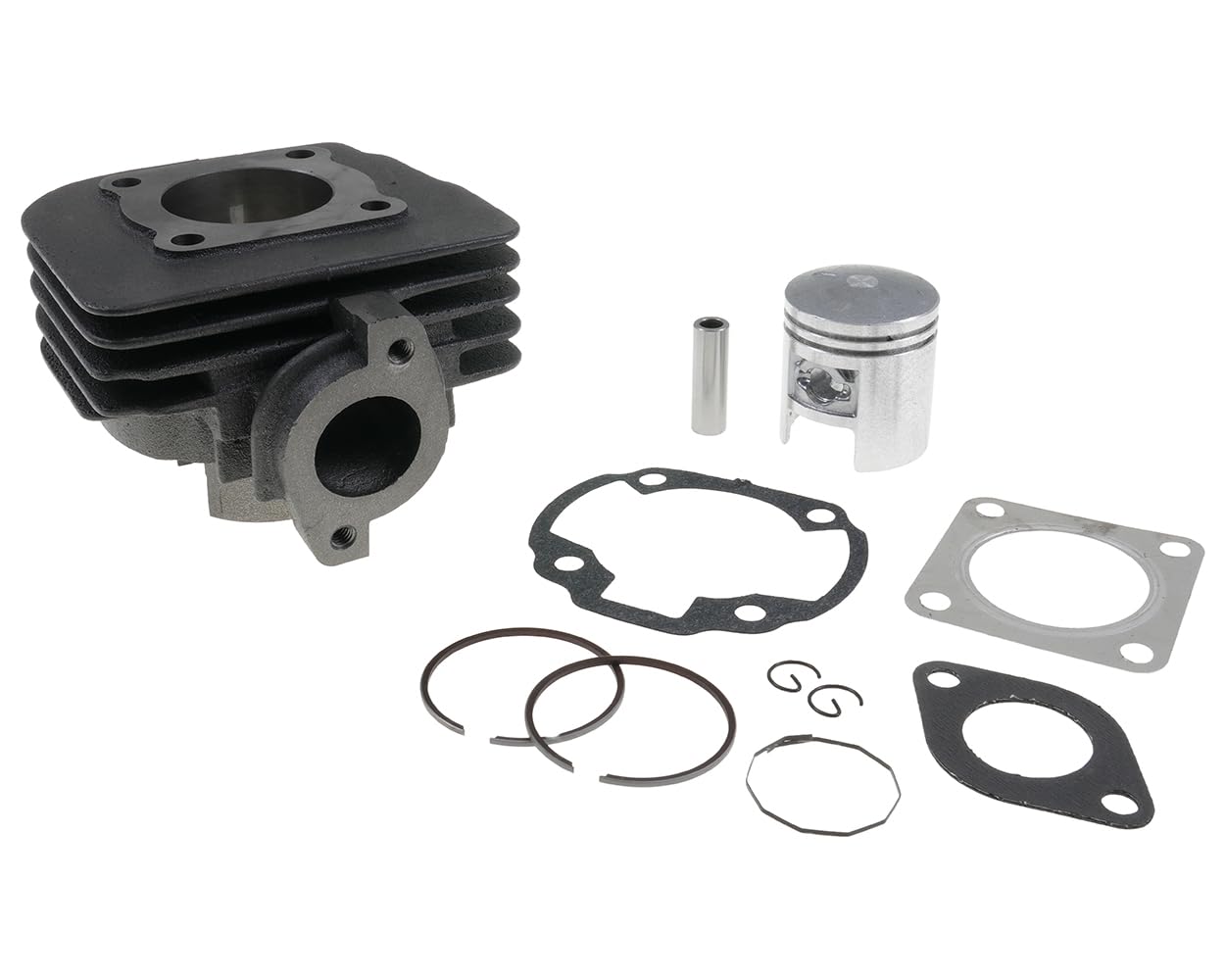 2EXTREME cilindro + pistón 50cc compatible con TGB Bullet 50, PEGASUS Sky I 50, SUZUKI AP 50, R50X 50, Sky II 50, ITALJET Formula 50 AC, QM50T-10A(B), S50 GP, DERBI Vamos 50, Sky 50 Express