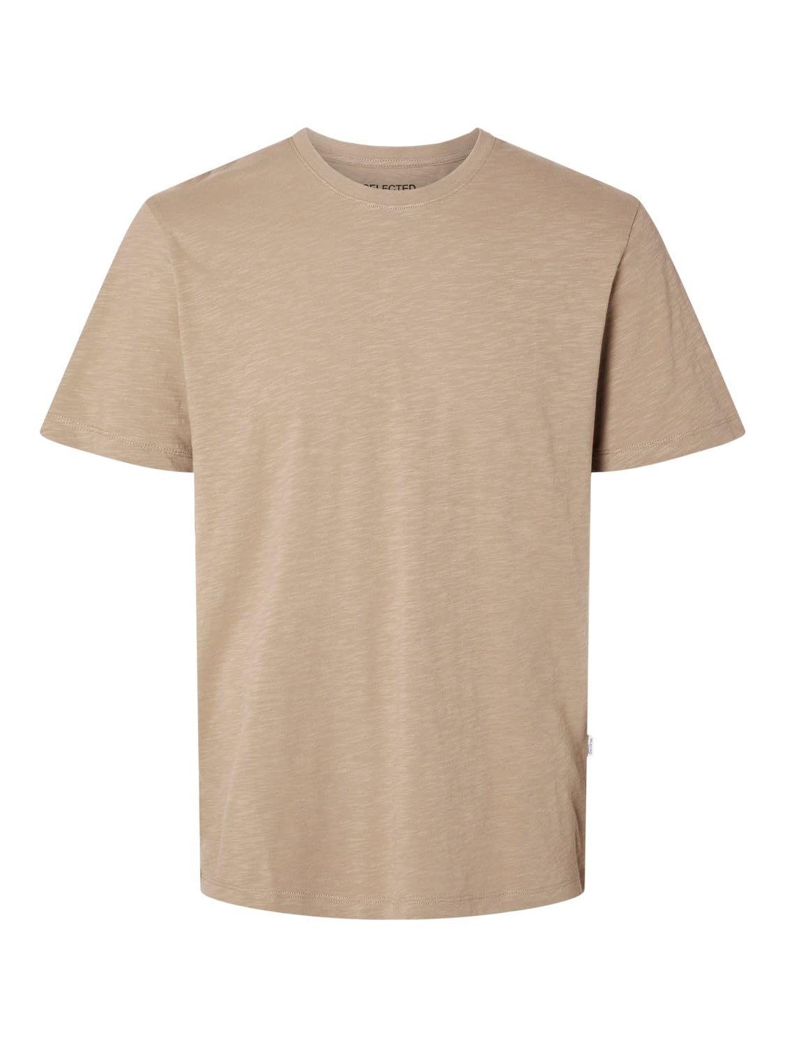 Selected Homme Male T-Shirt Flame Yarn Cotton, Kelp, S