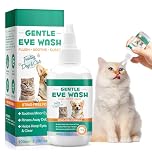 LIXINGLY Pet Eye Drops for Dogs and Cats, Eye Drops for Dog Cat Antibacterial for Infection, Dry, Itchy, Irritated, Gunky & Tear Stain Eyes,Pet Tear Stain Cleaner 100ML