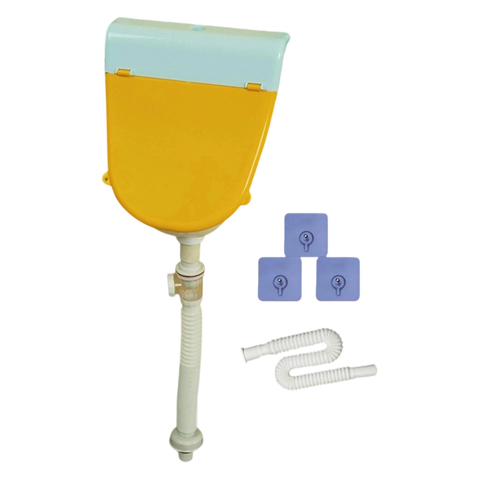 Tool Easy Wandmontage Kinder Urinal mit Sprühschutz Nicht verrutschen Tragbares Töpfchen für Badezimmer Kindergarten Outdoor Einsatz Wandmontiertes Urinal aus Kunststoff