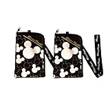 Disney Mickey Mouse Lanyard 2 Pack Silver / Black