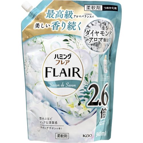Amazon.co.jp: 花王 ハミングフレア サボンデサボン 詰替 940mL