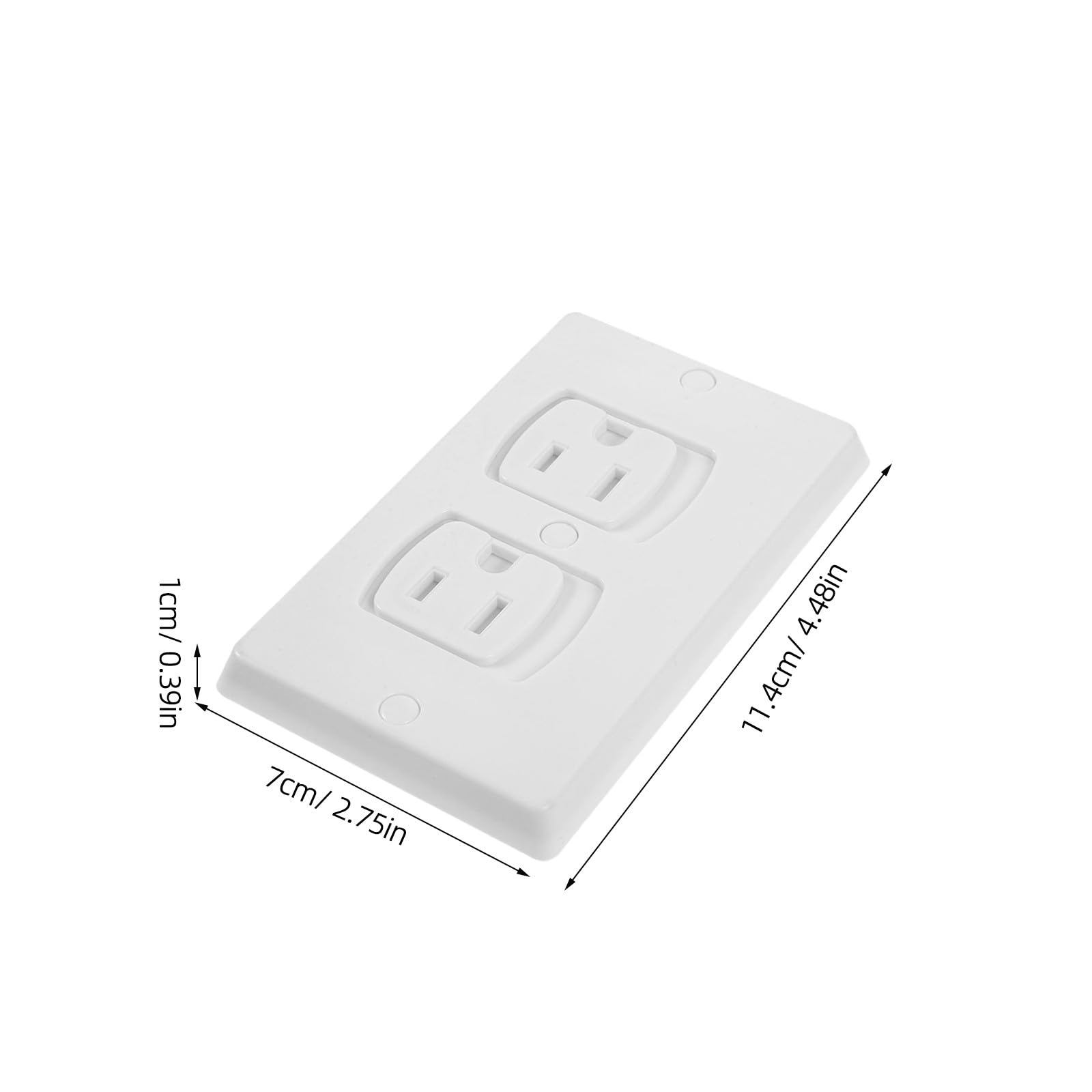 Kindersichere Steckdosenabdeckung 15 Stück, Weiß, Abs | 11, 4 X 7cm Format, für Wohn und Schlafräume, Modernes Minimalistisches Design