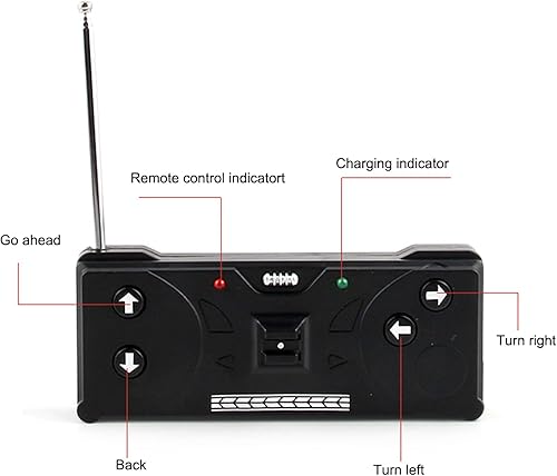 Miniatura 8 de 1 juego de autos a control remoto con barricadas de carreteras, mini latas de control remoto, diseño creativo de simulación de carreras de juguete