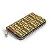 Produktbild JHGFG Ghana Flag Puzzle Damen RFID Blocking Zip Around Wallet Echte Leder Clutch Langer Kartenhalter Organizer Wallets Große Reisetasche