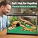 HERCOCCI 2 Pack Reptile Carpet, 39’’ x 20’’ Terrarium Bedding Substrate Liner Reptile Cage Mat Tank Accessories for Bearded Dragon Lizard Tortoise Leopard Gecko Snake (Green)