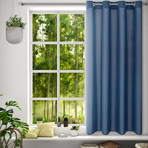 Eurofirany RITA Smooth Plain Modern Curtain with Eyelets, 1 Unit, Bedroom, Living Room, Lounge, Kitchen, 140g m/2, W55 x L69