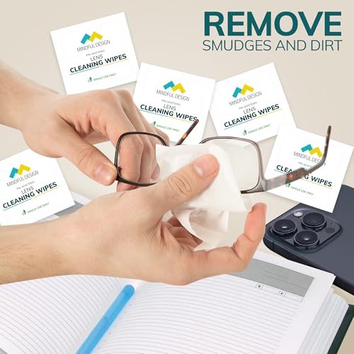 image for Mindful Design Lens Cleaning Wipes for Eyeglasses, 210ct - Individuall