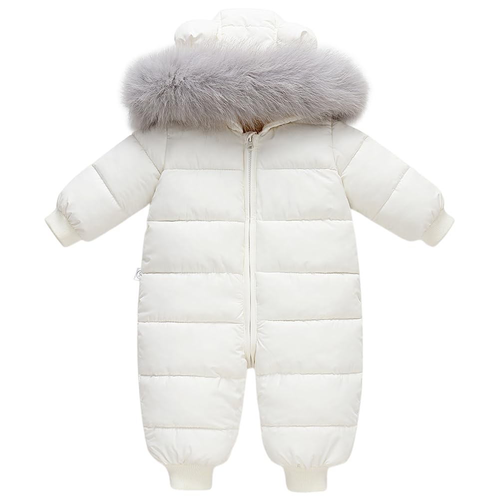 Combinaison Neige Bébé Tout-petits - Polaire, Coupe-vent, Fermeture éclair Double, Capuchon, Pour Ski Et Extérieur Hiver