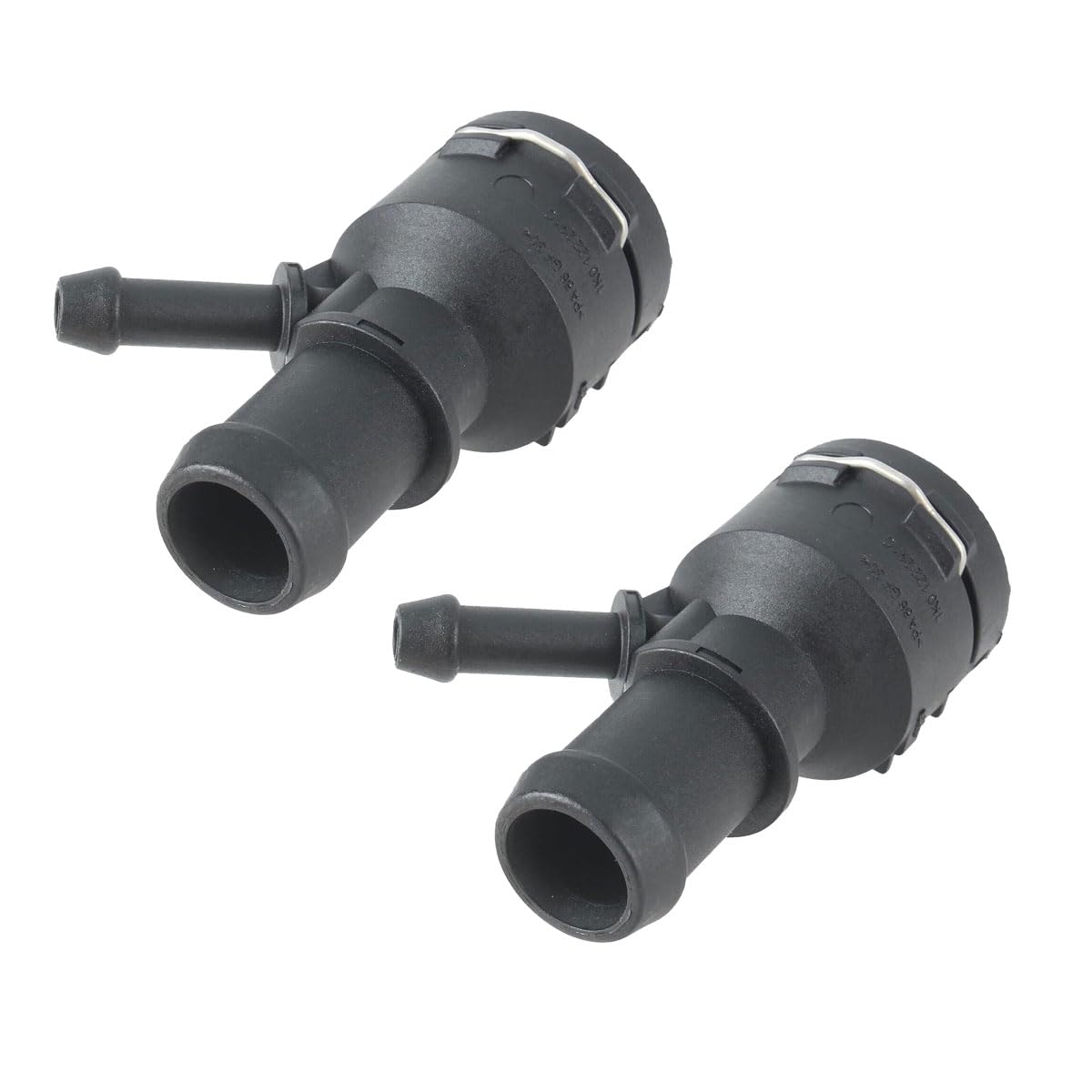 2Pcs Coolant Heater Hose Connector Fit For VW VW Jetta GTI Passat CC Eos Tiguan Golf Beetle Audi A3 TT Q3 Quattro 2005-2016