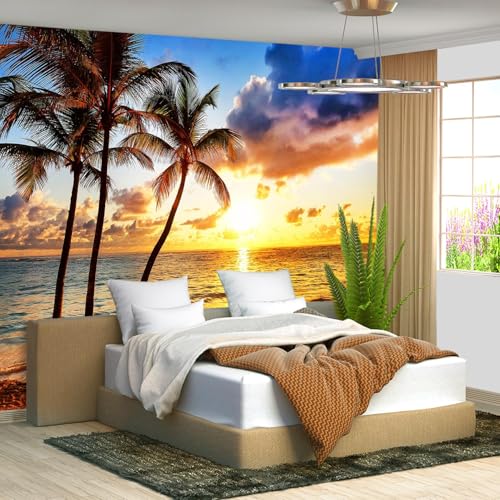 Fightal - Beach Mural Ocean Backgrounds Coastal Beachy Wallpaper Extra