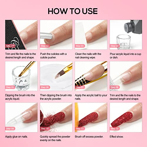 Coscelia NAIL TIPS-01 Acrylic Nail Kit For Beginners thumb #8