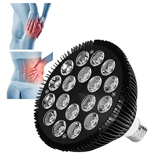 Lámpara de calor infrarroja de 54 W, lámpara de terapia de luz roja, lámpara de fisioterapia de luz roja 630-660NM El dispositivo de terapia de luz roja ofrece una herramienta para el cuidado del cuer
