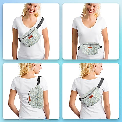 Image of Yarn Crossbody Waist bag Small Yarn Storage Organizer for Yarn Skeins-Organizer for Crochet Hooks and Accessories