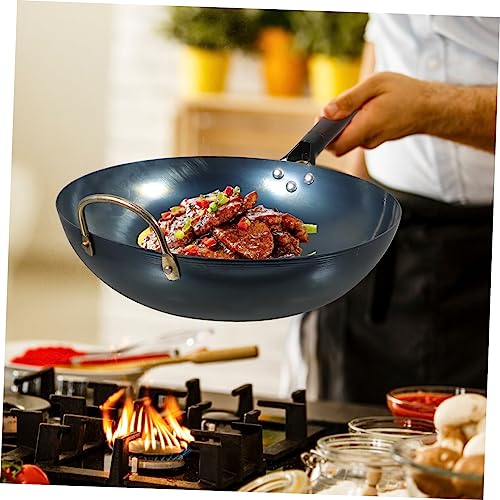 Wok de hierro antiadherente con fondo plano Mikinona miniatura 4