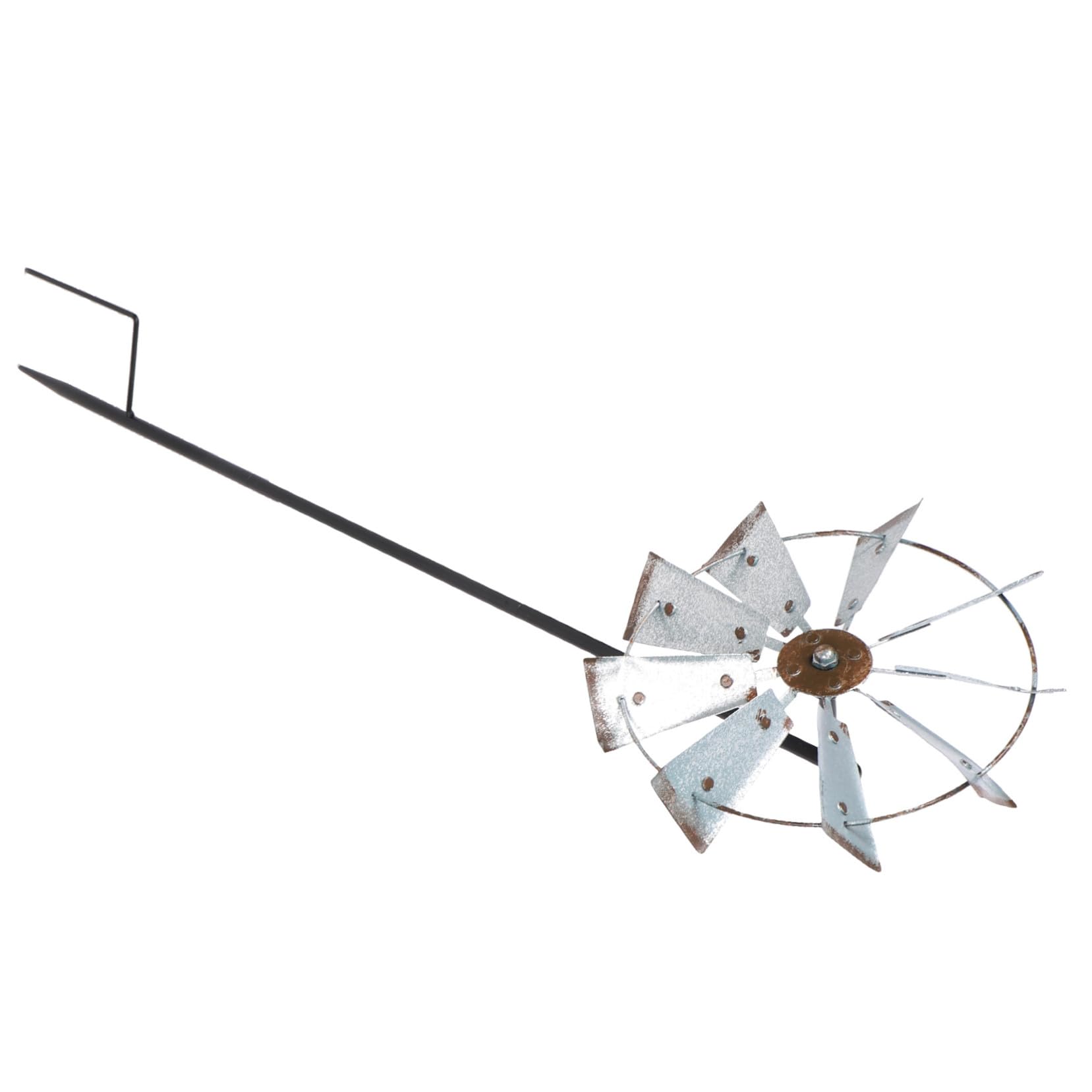 Girandola Vento da Giardino in Ferro, Design Rotante Decorativo | Prato e Area Esterna, Stile Creativo a Struttura Semplice, Oggetto Ornamentale da Cortile