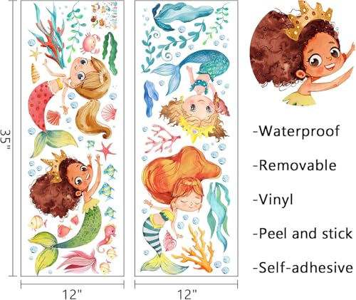 Vinilo decorativo marino multicultural para pared miniatura 3