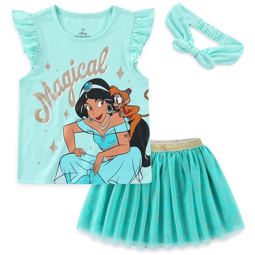 T-shirt et jupe tutu Jasmine Disney cadeau parfait avec serre-tête inclus