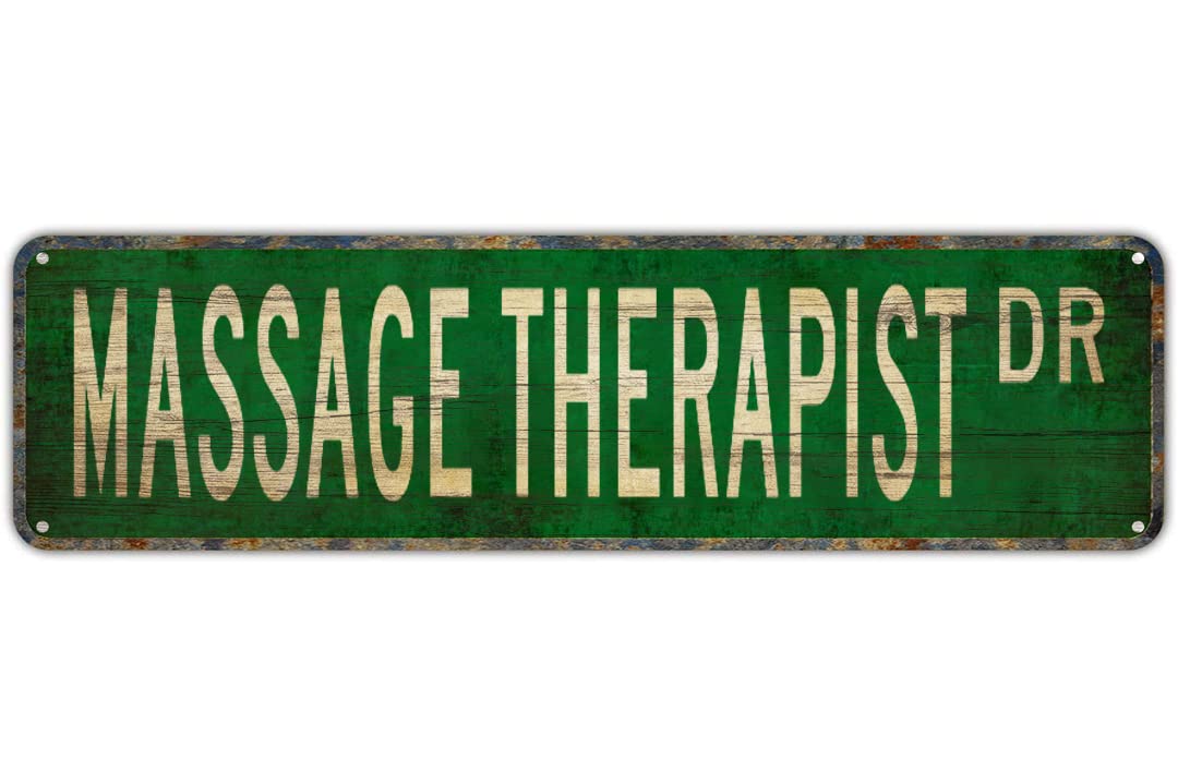 MASSAGE THERAPIST DR Vintage Tin Signs Art Plaque Aluminum for Bedroom Kitchen Garden Wall Bar Club Coffee Hanging Home Decor 4x16 Inch