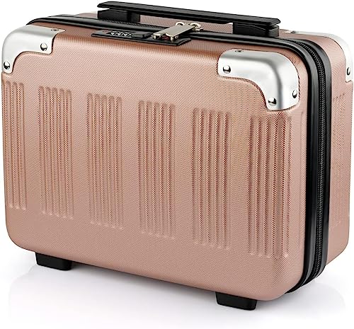 LEVGRY Mini Hard Shell Hard Travel Luggage Makeup Case Small Portable Carrying Case Suitcase Organizer Makeup Storage Box for Women (JK-47)