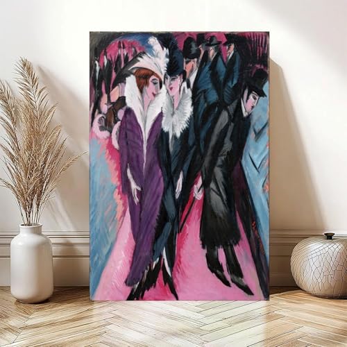 Berlin Ernst Ludwig Kirchner impression sur toile déco bureau 30,5x45,7 cm