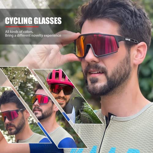 Kapvoe Polarized Cycling Glasses With 4 Interchangeable Lenses Tr90 Sports Sunglasses Women Men Running Mtb Bike Bicycle Accessories 01 #TOP1