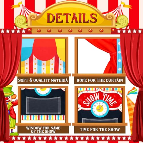 image for VitalCozy Doorway Puppet Theater with 2 Adjustable Rods Fits in Most D
