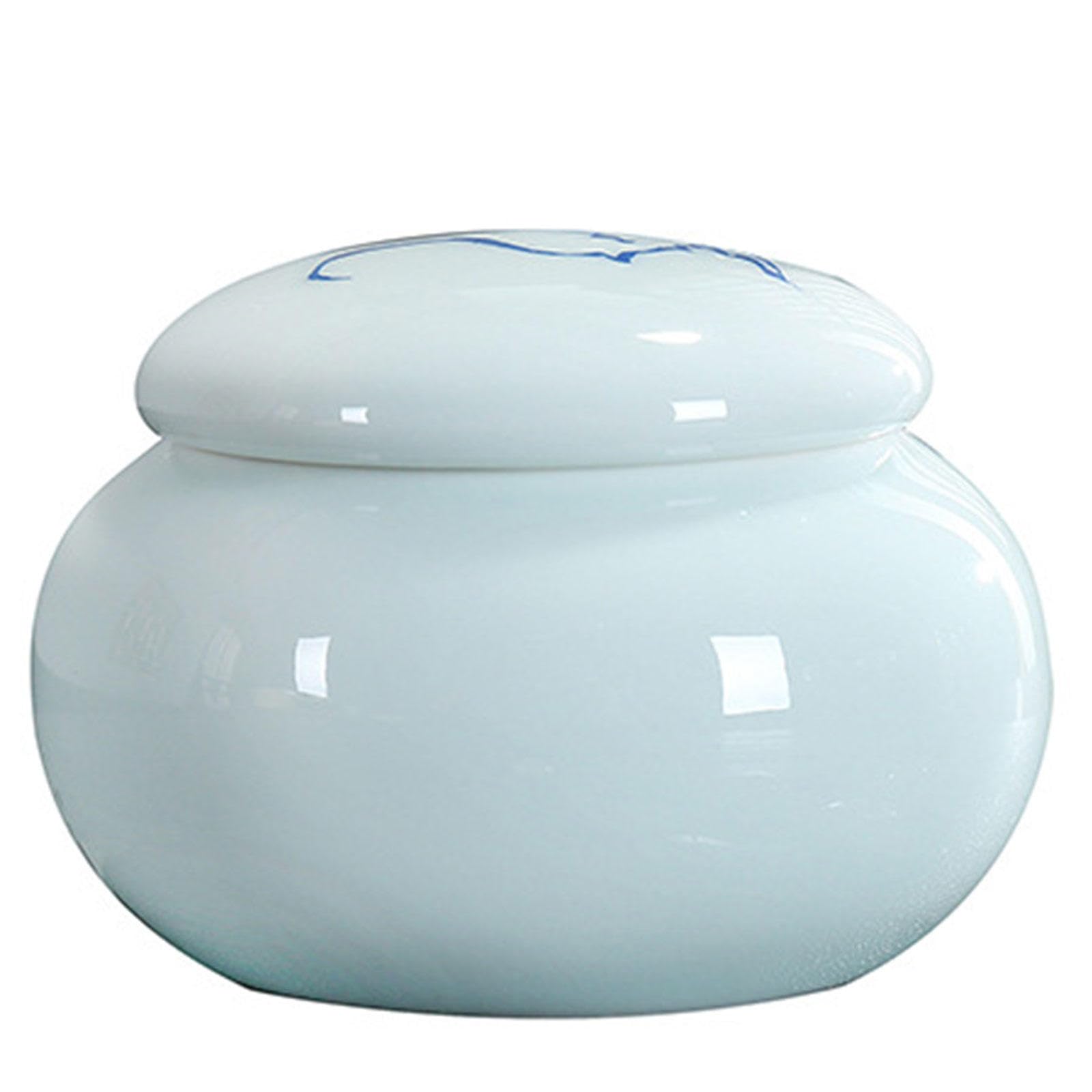 GPDNBIEU Ceramic urns, Ceramic Adult Dog Cat Ash Holders Miniature Memorial Funeral Urn for Sharing Ashes(Rabbit)