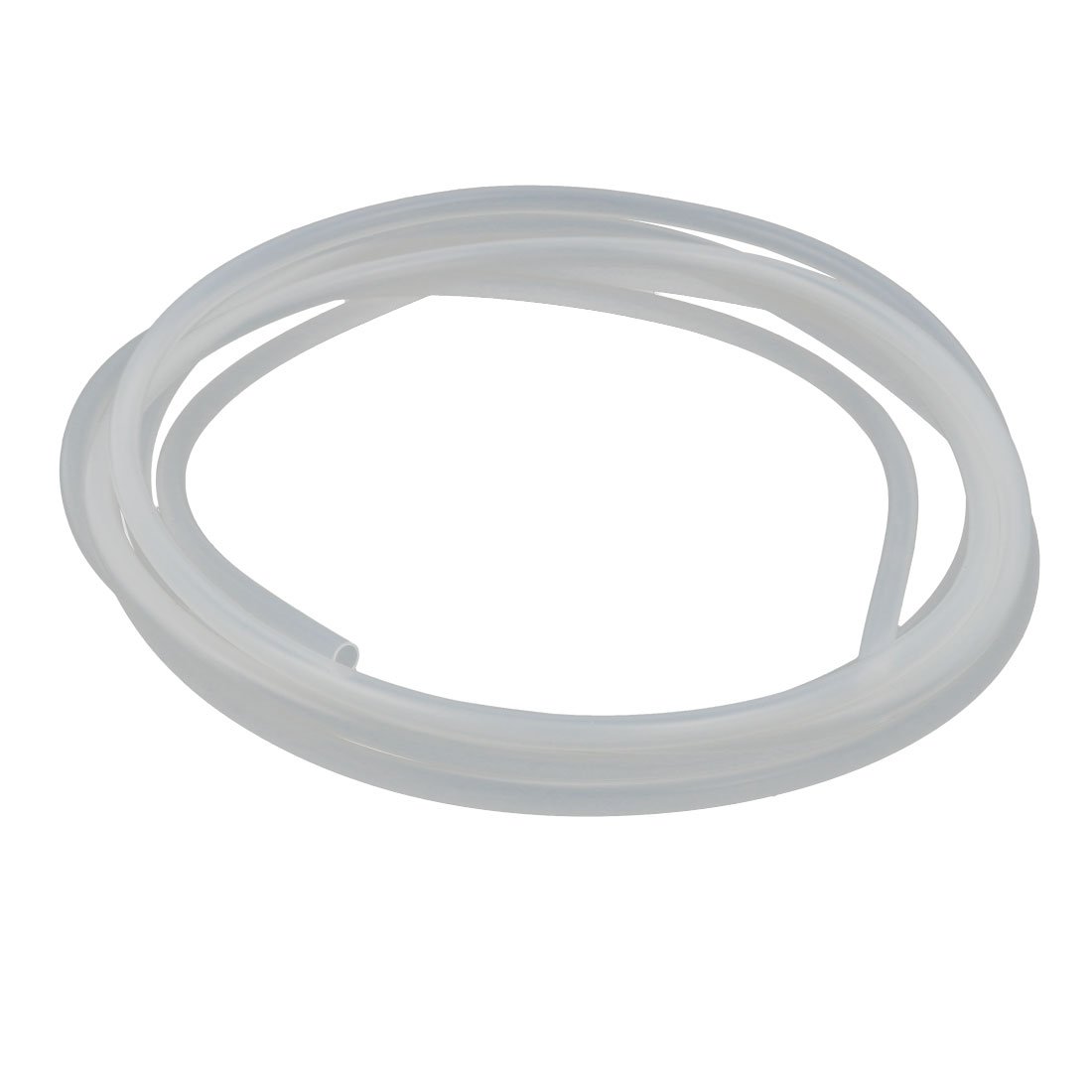 Aexit 3mm (Electrical equipment) x 4mm High Temp Resistant Silicone Rubber Tube Hose Pipe Milky 2 (65ry516qf759) Meters Long