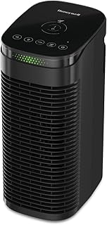 Honeywell HPA080 InSight HEPA Air Purifier with Air Quality Indicator and Auto Mode, Allergen Reducer for Medium Rooms (100 sq ft), Black - Wildfire/Smoke, Pollen, Pet Dander & Dust Air Purifier