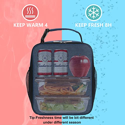 Ccidea Lunch Box For Men Women Adults, Portable Insulated Lunch Bag For Office Work Picnic, Reusable Small Bento Lunch Box (Dark Blue) #TOP5